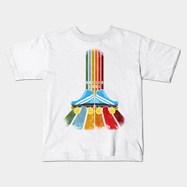 Roller Love Kids T-Shirt by inbis